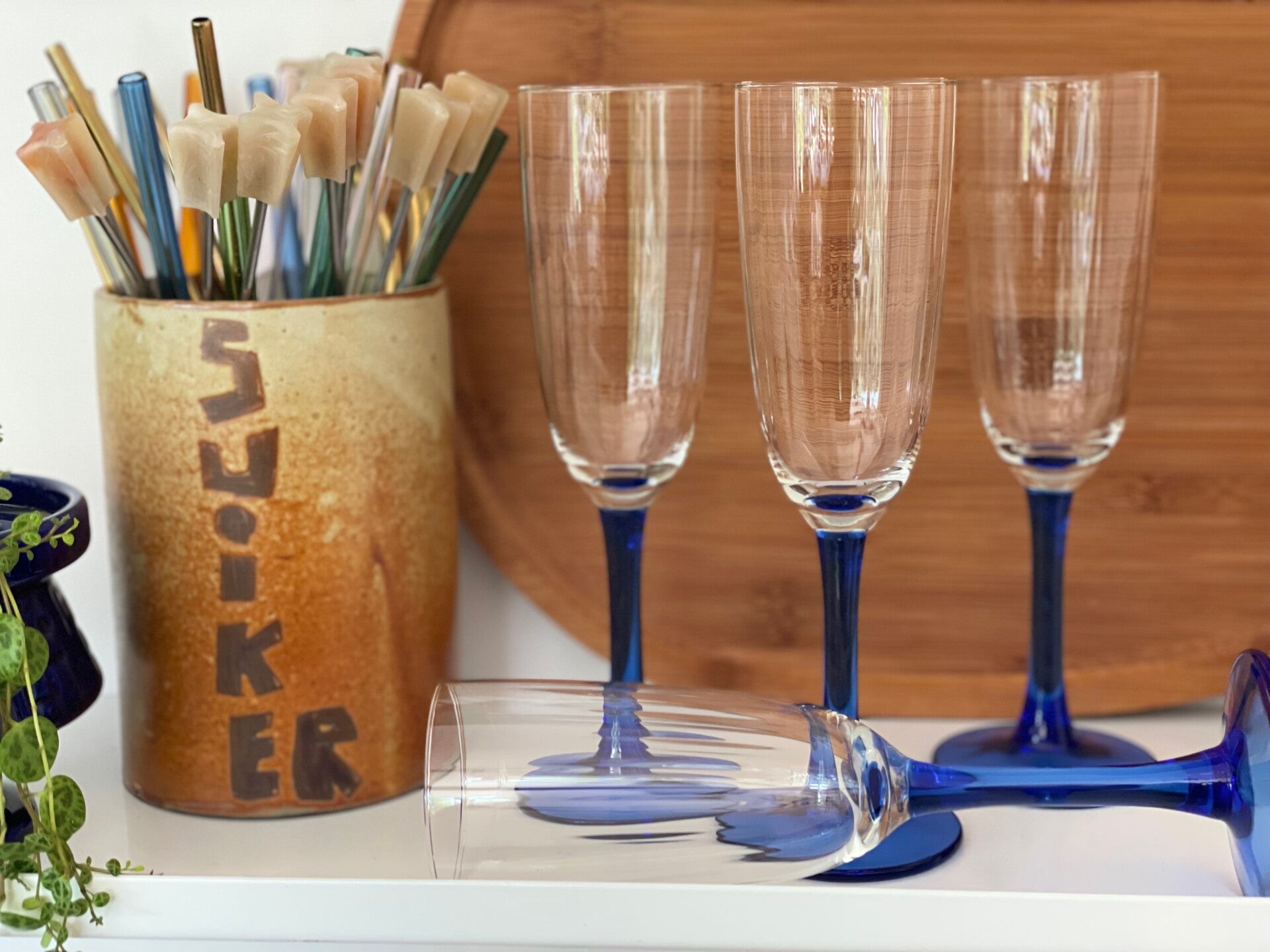 Vintage Luminarc France champagneglazen 4-Delige set