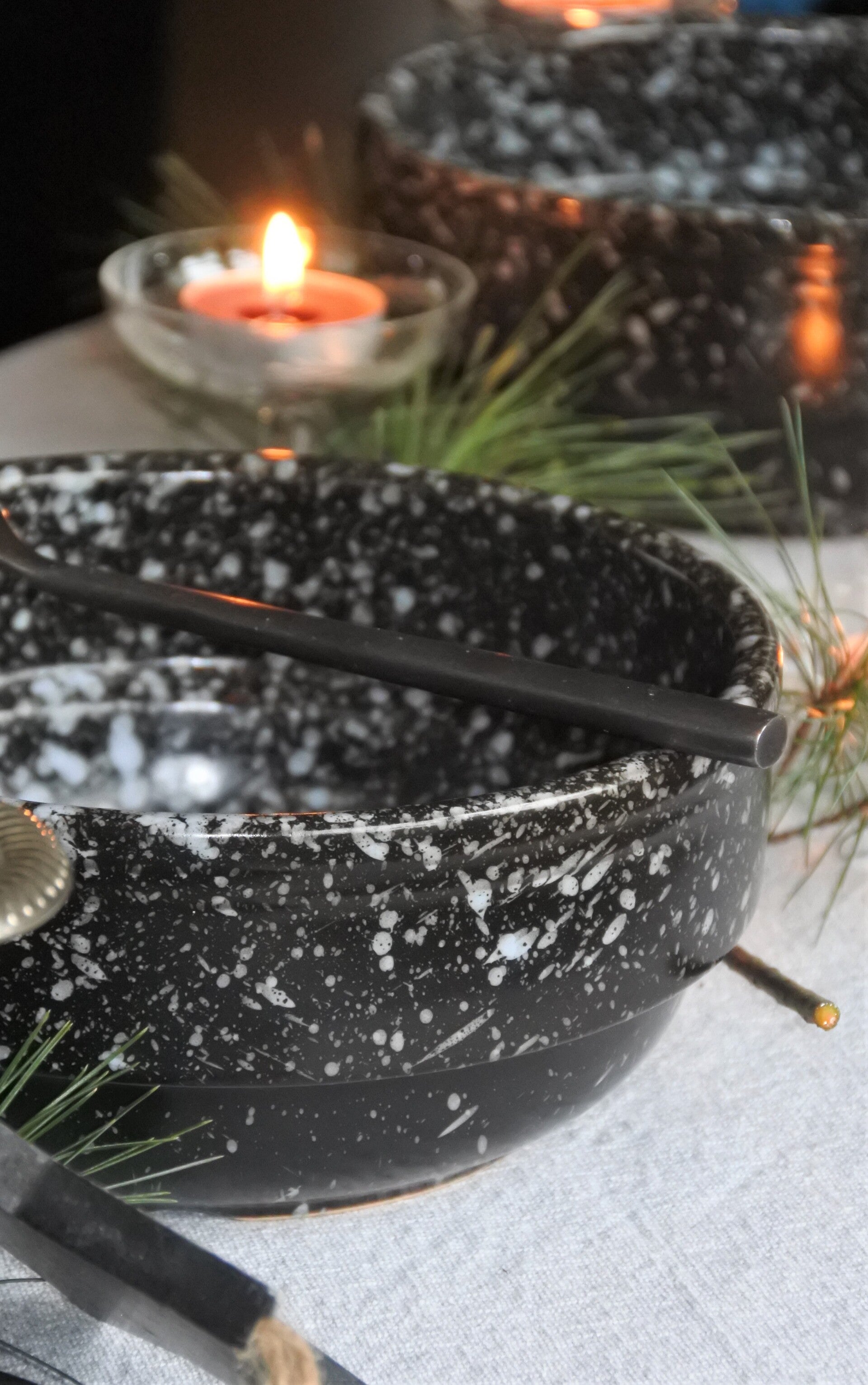 Vintage 4-delige diepe borden set