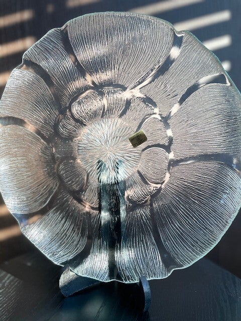 Arcoroc France vintage glazen borden set 4-delig 'Fleur'