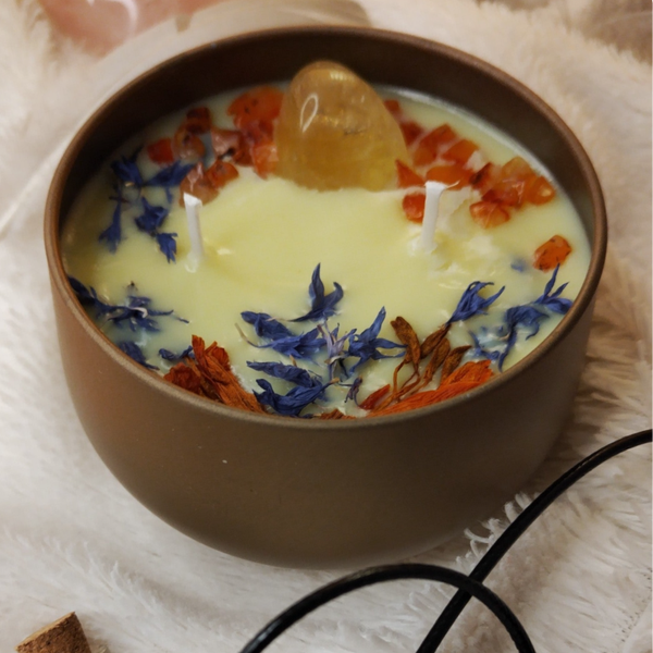 Bougie spéciale confiance en soi et joie de vivre - Confiante et Joyeuse