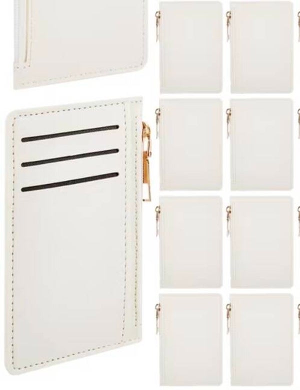 Thin card holder made of synthetic leather