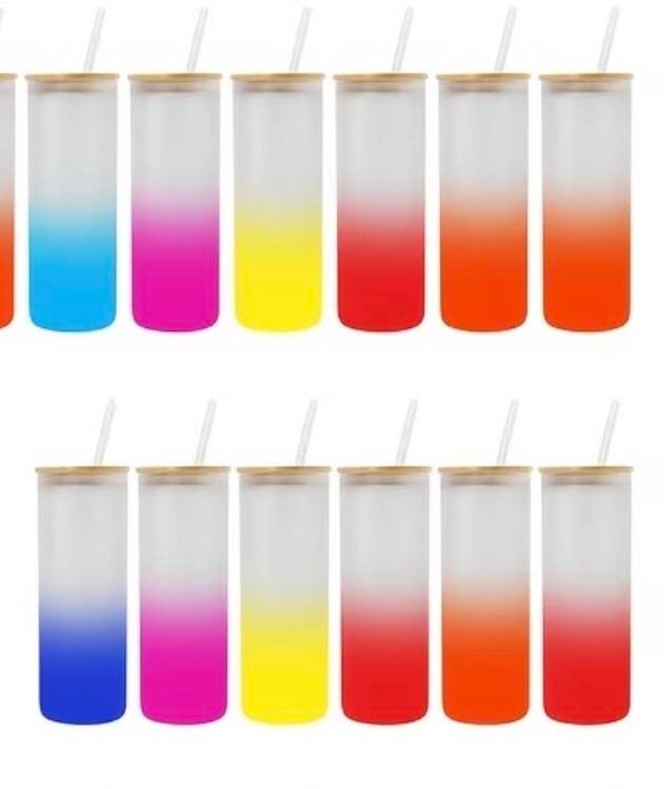 25oz Gradient Glass Cups