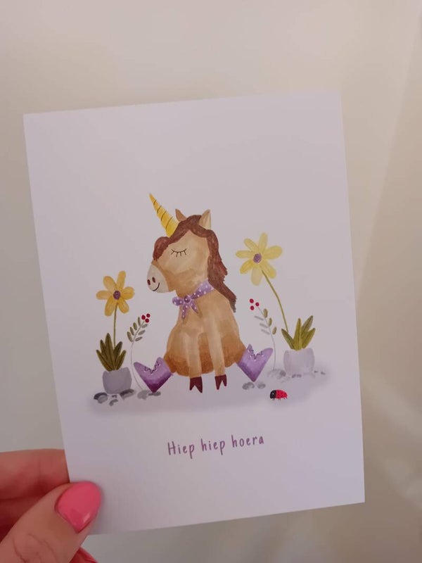 hiep hiep hoera eenhoorn