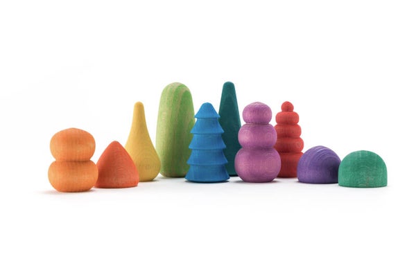 Set bonsaibomen - felle kleuren