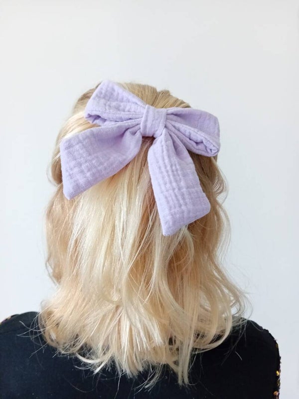 Tetra strik haarspeld - lila