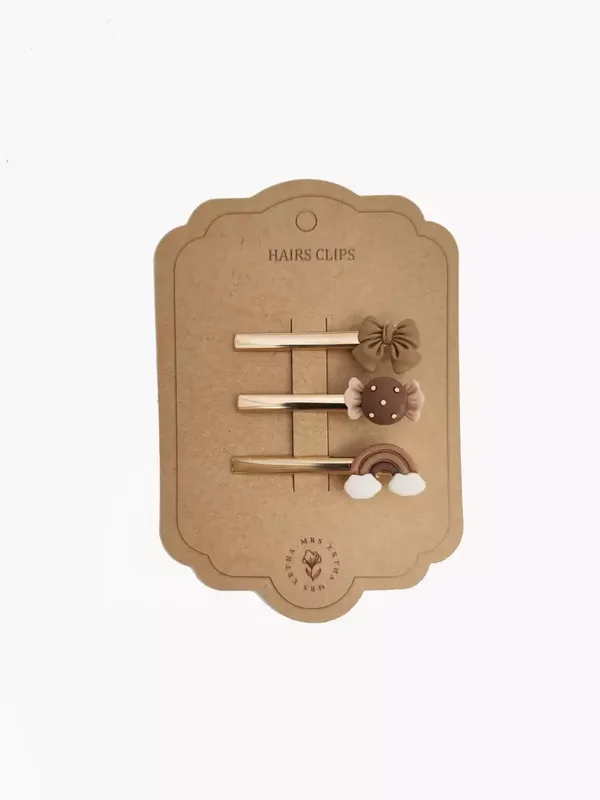 Set van drie haarclips