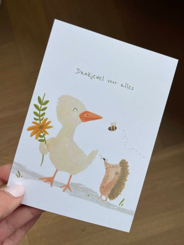 dankjewel voor alles - eendje en egel
