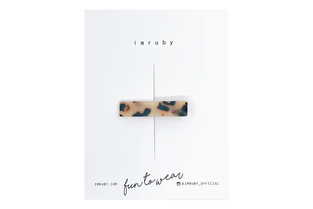 Haarclip staafje LUCY - leopard