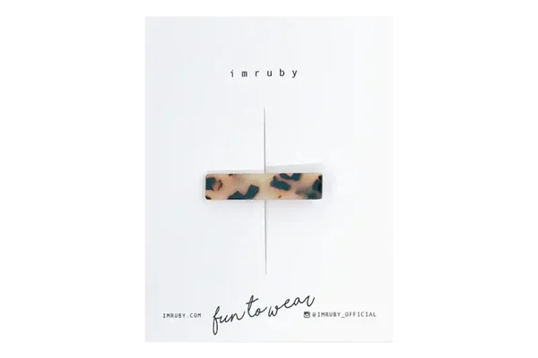 Haarclip staafje LUCY - leopard