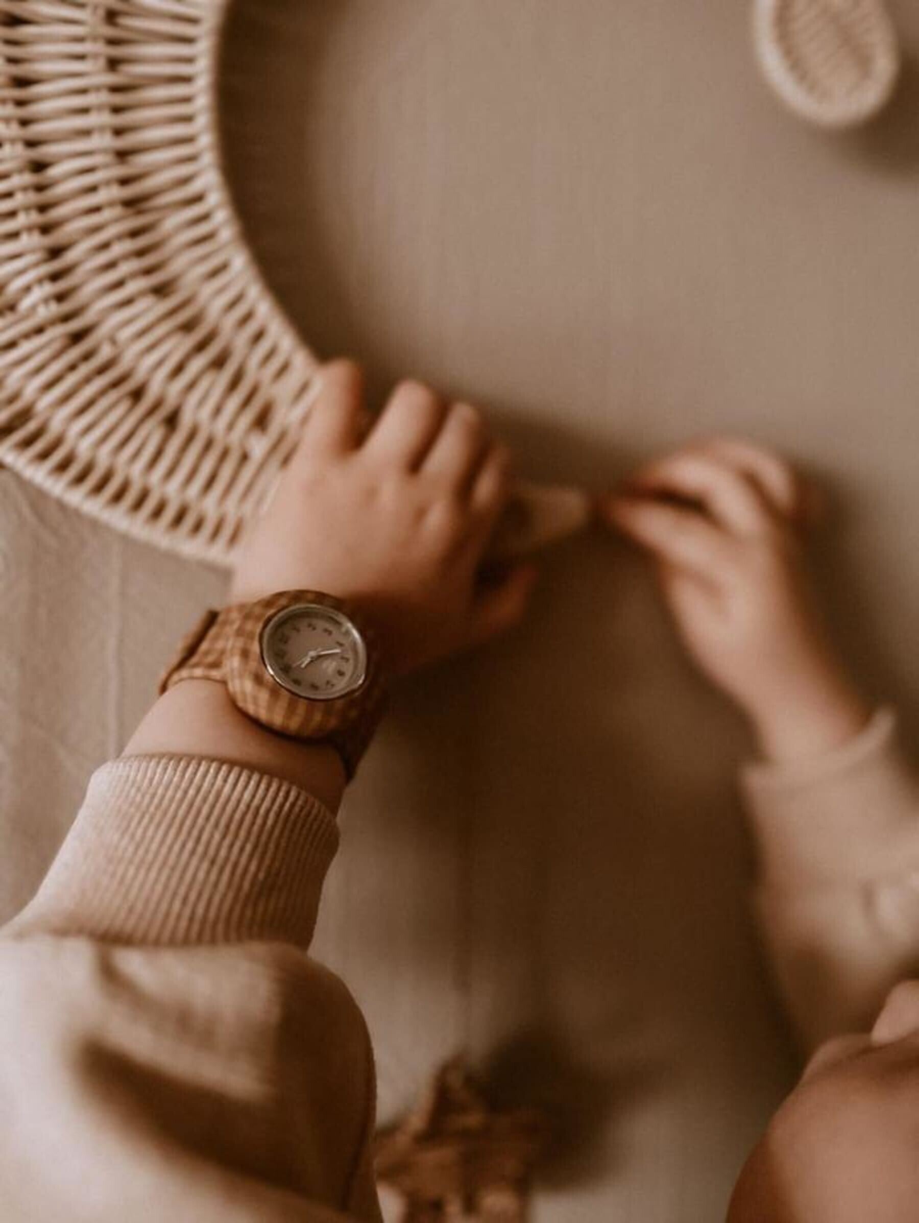 Horloge - vintage squares