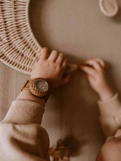 Horloge - vintage squares