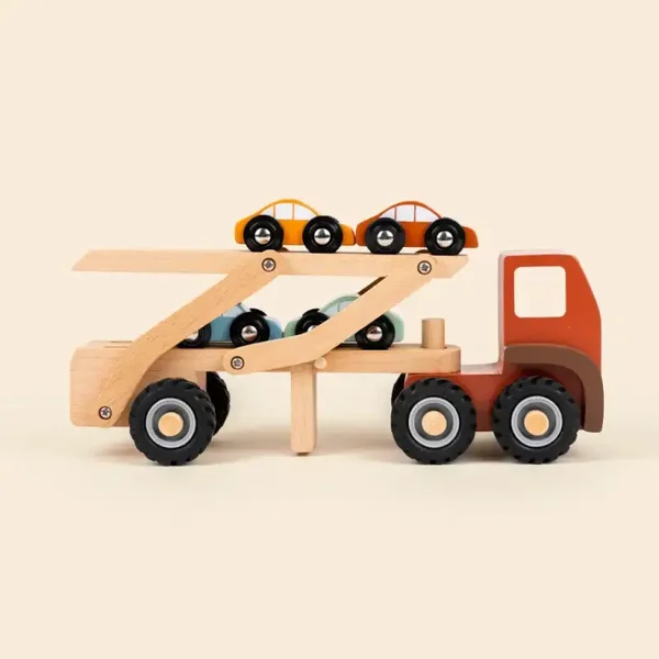 Houten autotransportwagen