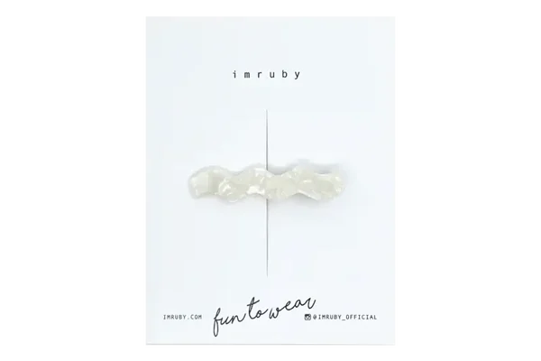 Haarclip wave MANEL - zilver