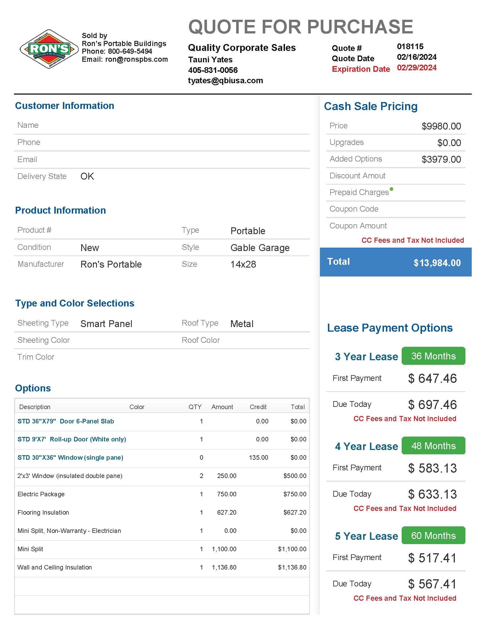 New 14 X 28 Garage Mini Split Included Second Chance Buildings new-14-x-28-garage-mini-split-included-second-chance-buildings