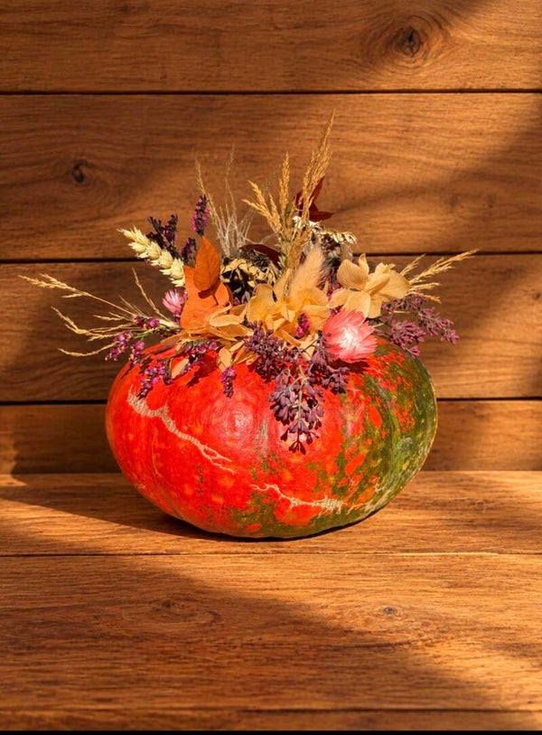 Courge décorée