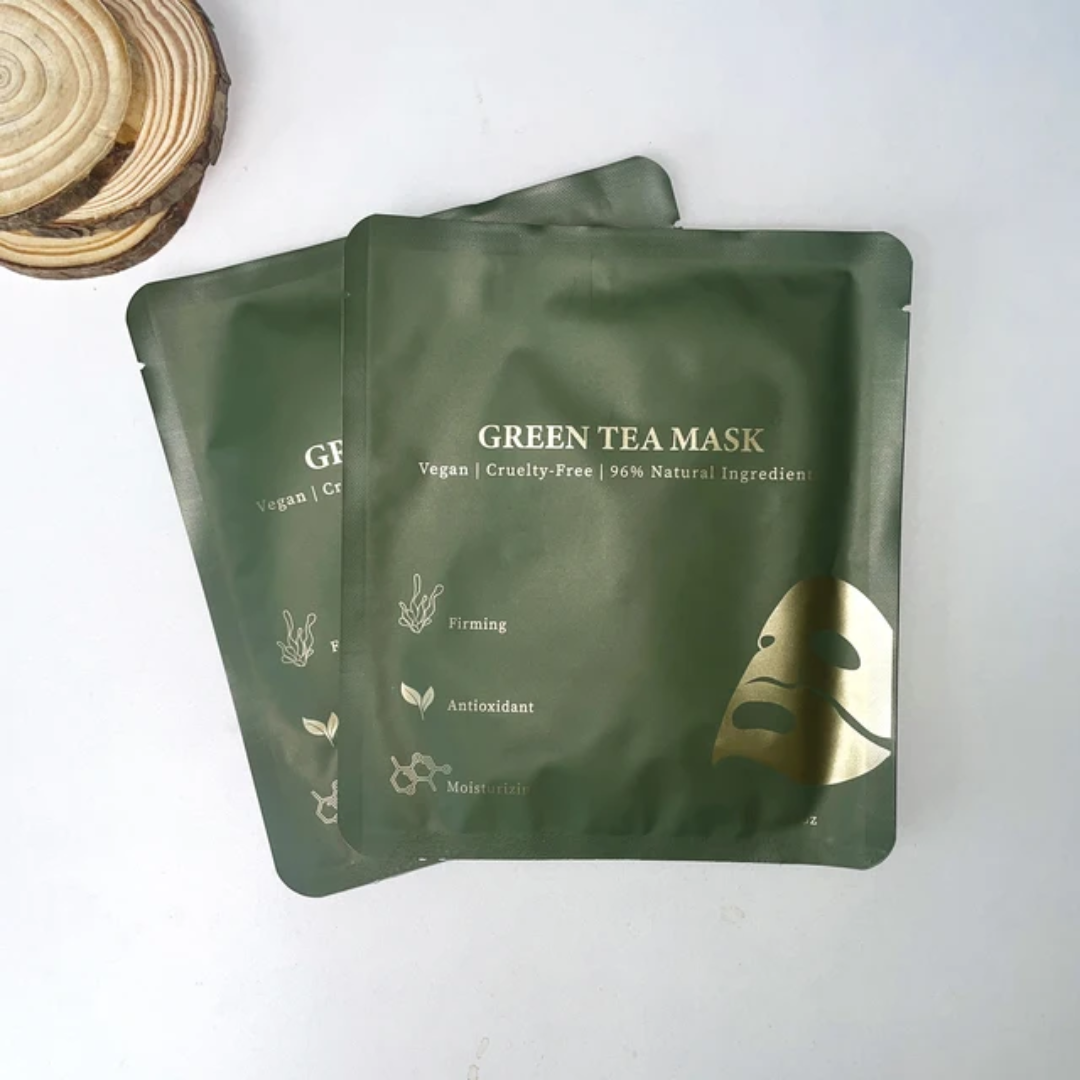 Masque hydratant thé vert visage (lot de4)