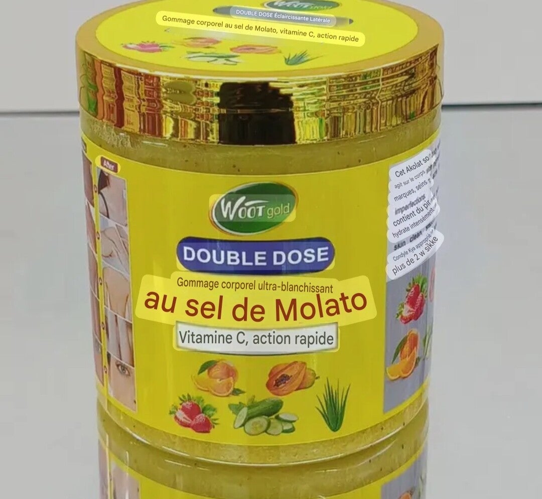Gommage exfoliant Ultra-blanchissant au Sel de Molato Vitamine C Action Rapide