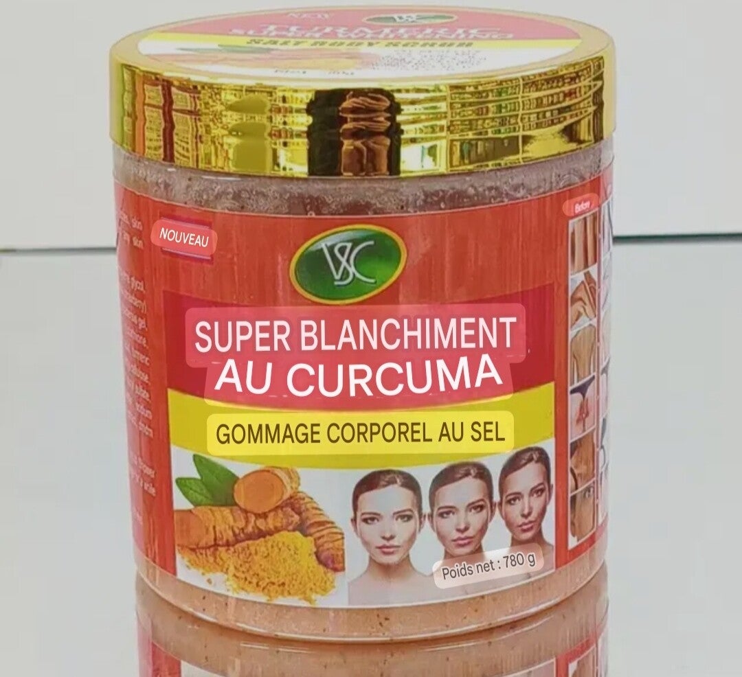 Gommage super blanchissant au Curcuma pour une peau Éclatante et nourrissante