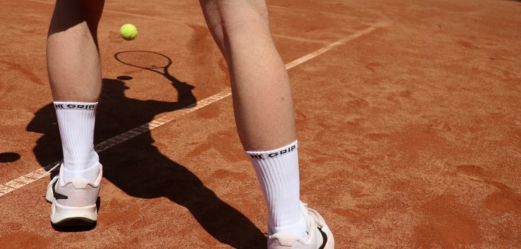 Witte tennissokken