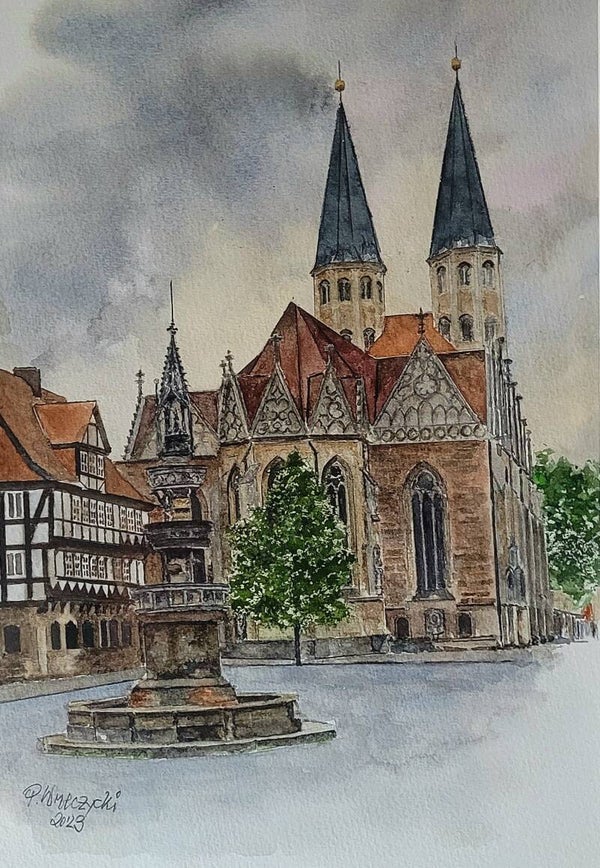 Original Zeichnung -Altstadtmarkt