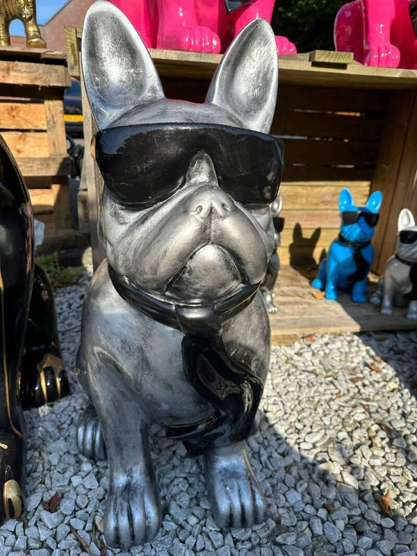 Franse Bulldog met bril (80cm)