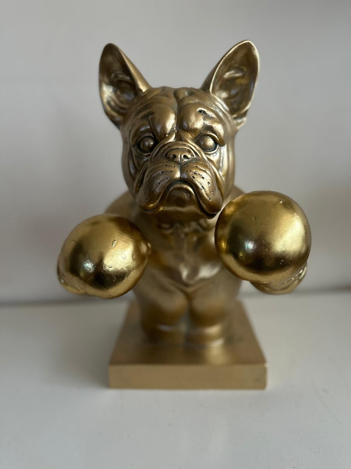 Franse Buldog met box handschoenen (Buste)