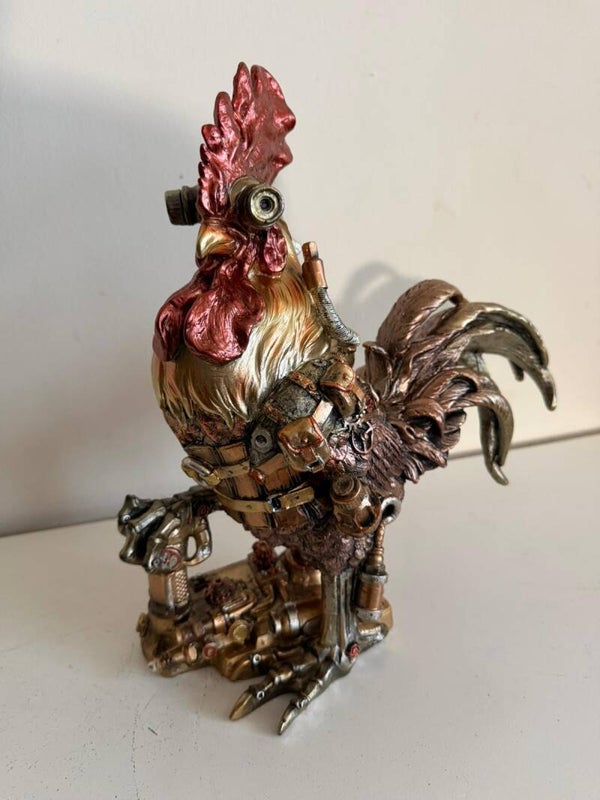 Haan (Steampunk) imposant en 35cm hoog