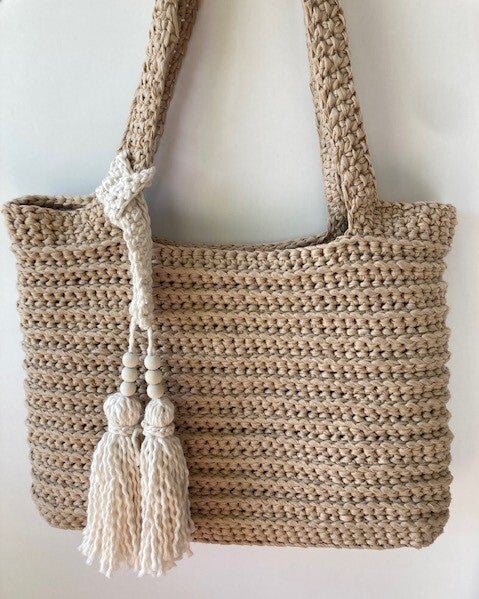 raffia shopper