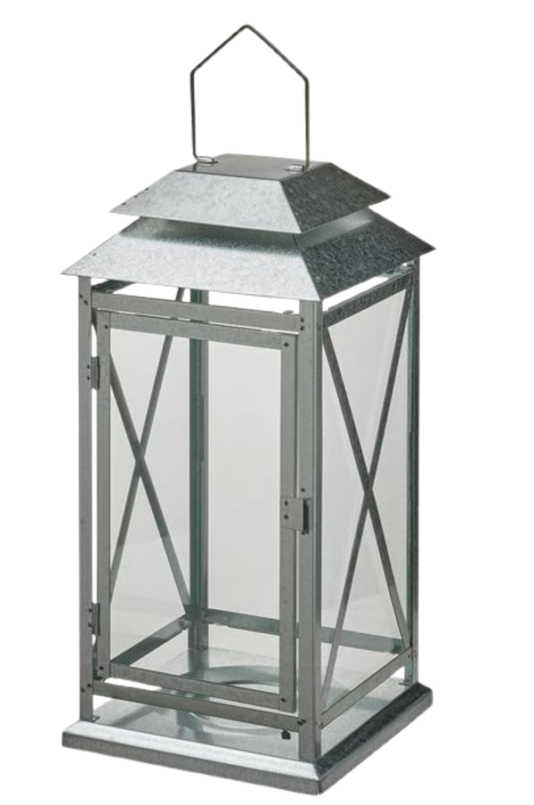 Lanterne acier zingué
