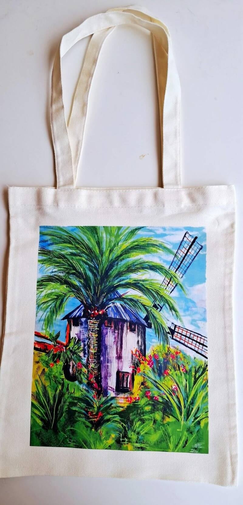 Take my original artwork out of the gallery and into your daily routine. This canvas tote bag features a high-definition reproduction of my vibrant painting  Price at  15€