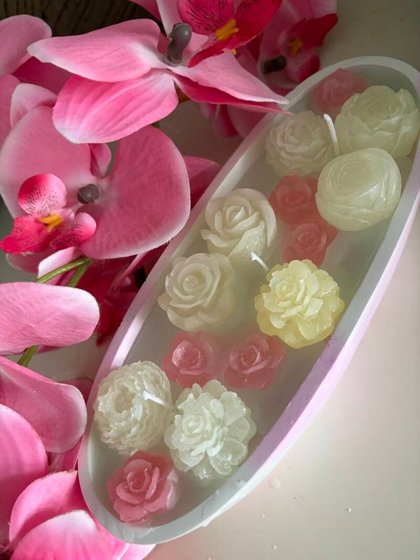 Bloemen kaars S