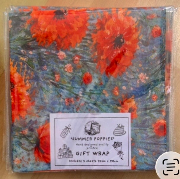 Gift Wrap ‘Summer Poppies’