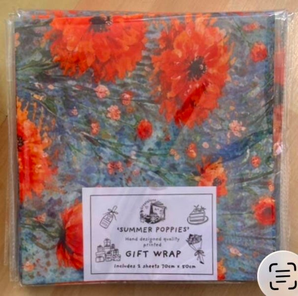 Gift Wrap ‘Summer Poppies’