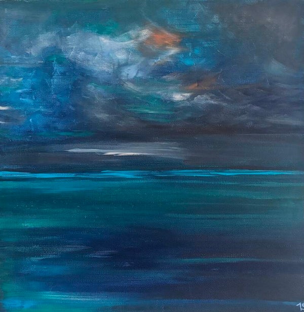 Moody seascape