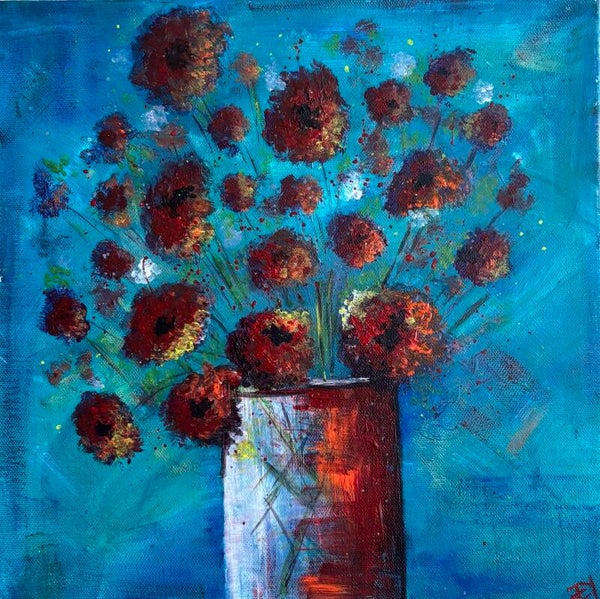 Poppies in Vase