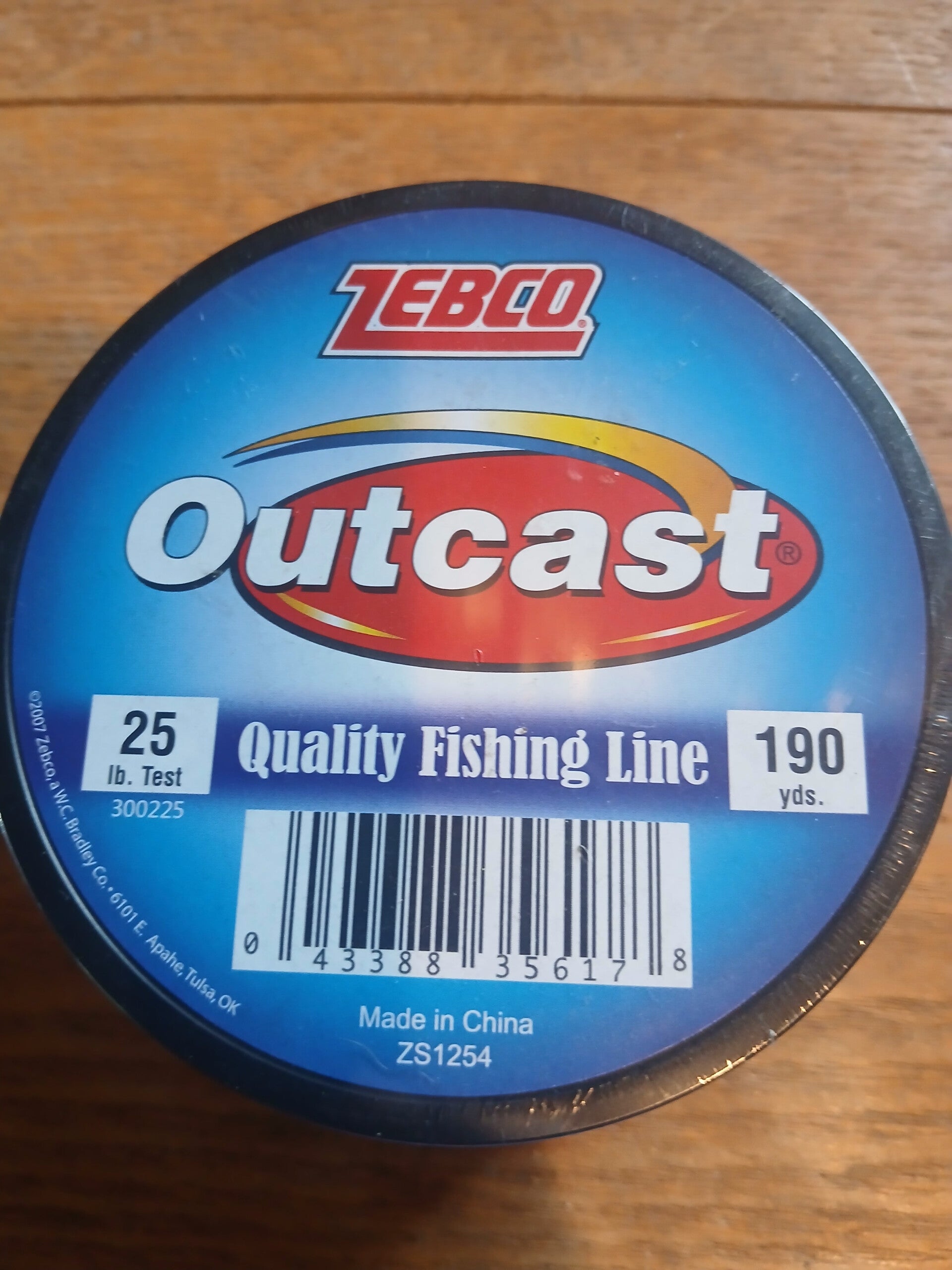 Zebco Outcast Quality Fishing Line 25# / 190 YD