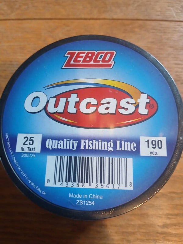 Zebco Outcast Quality Fishing Line 25# / 190 YD