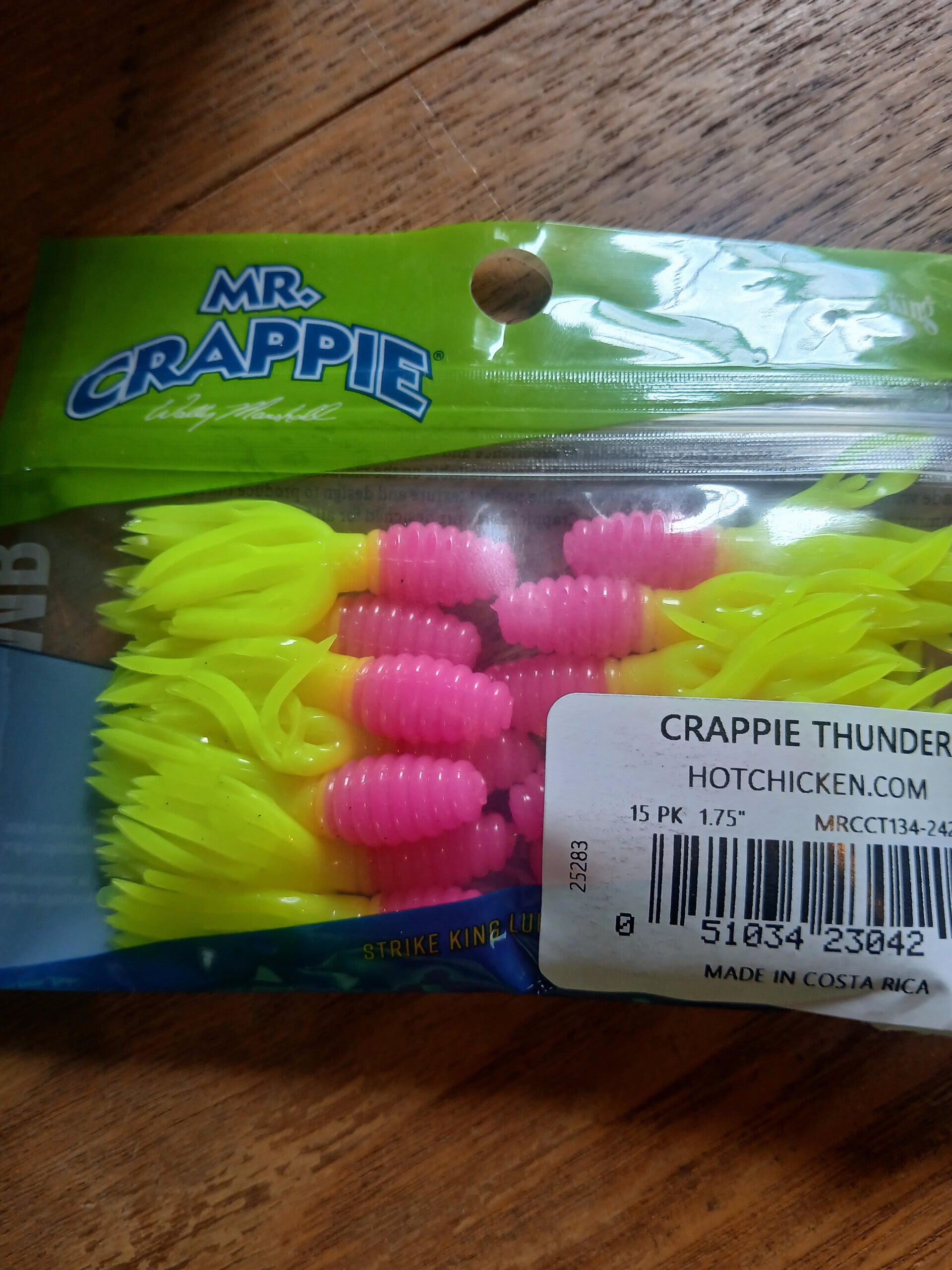 Mr. Crappie - CRAPPIE THUNDER - Yello and Pink