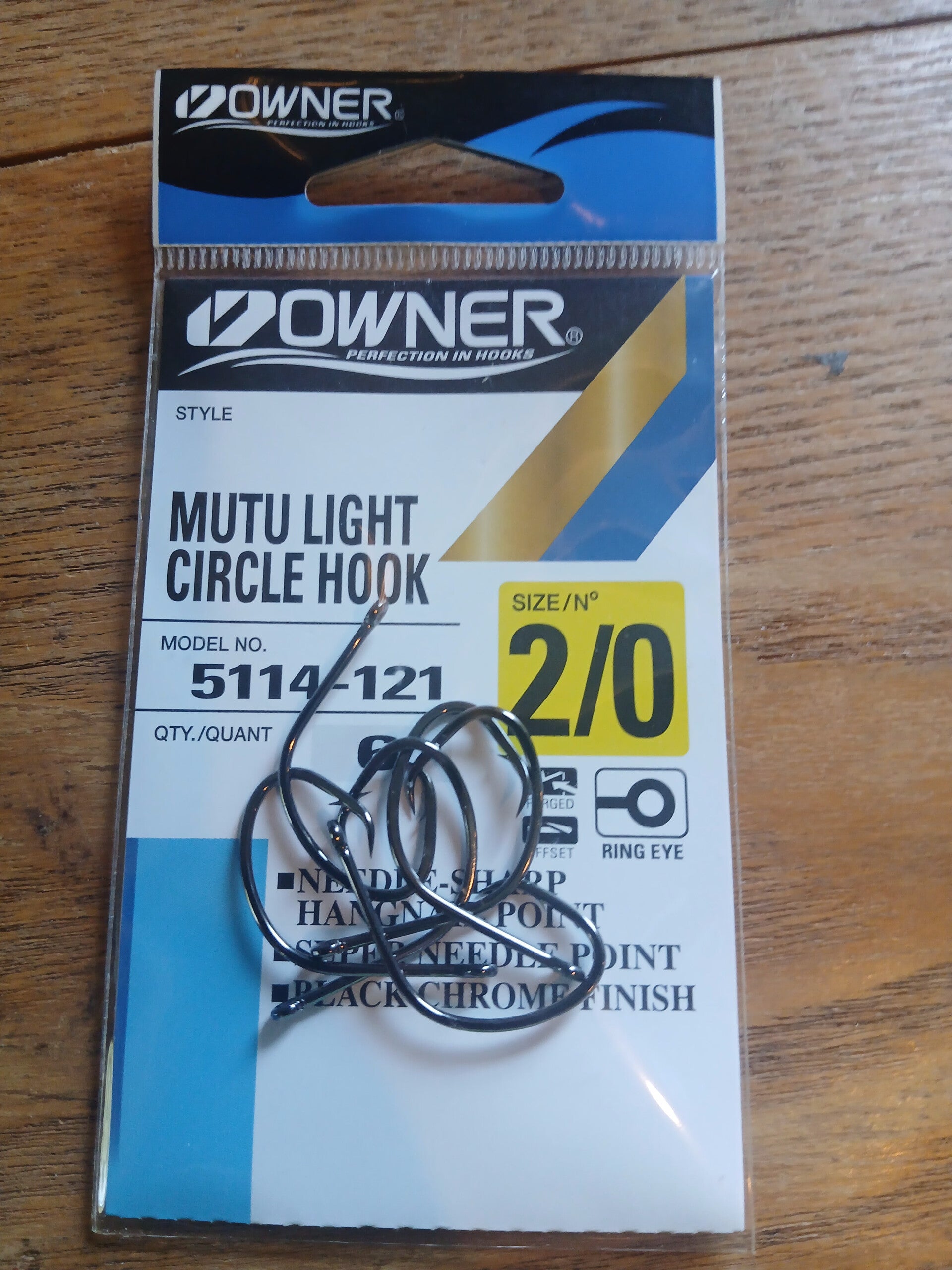 Owner Mutu Light Circle Hook 2/0