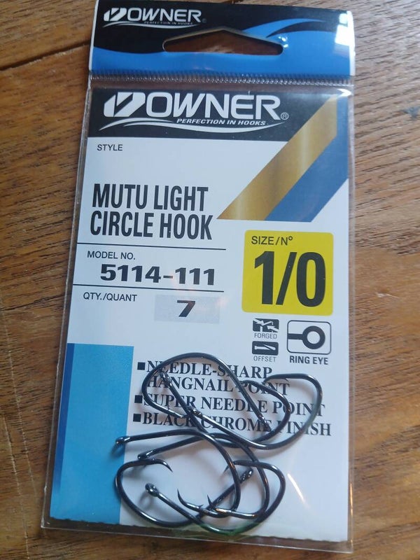 Owner Mutu Light Circle Hook 1/0