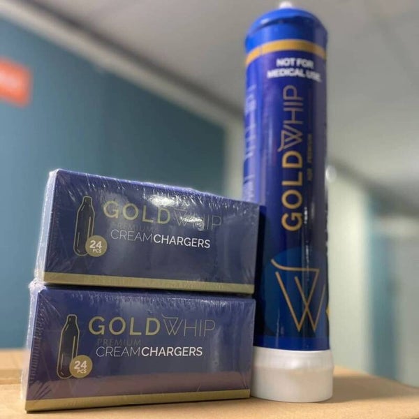 Gold whip cream chargers