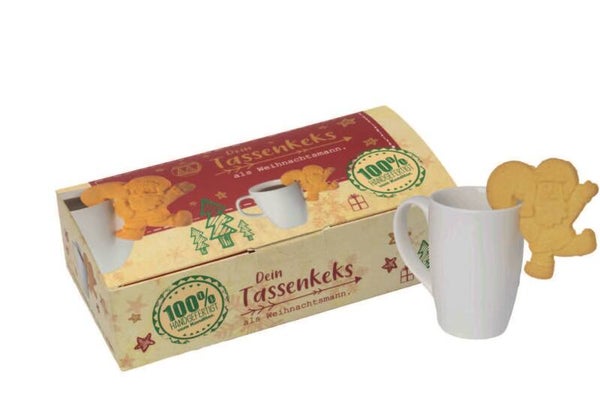 Tassen-Weihnachtsmann Buttergebäck - 4,48€/Stück