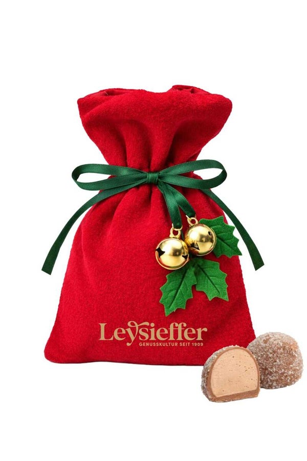 LEY SAMTSÄCKCHEN ROT MIT GLÖCKCHENANHÄNGER - 3,68€/Stück