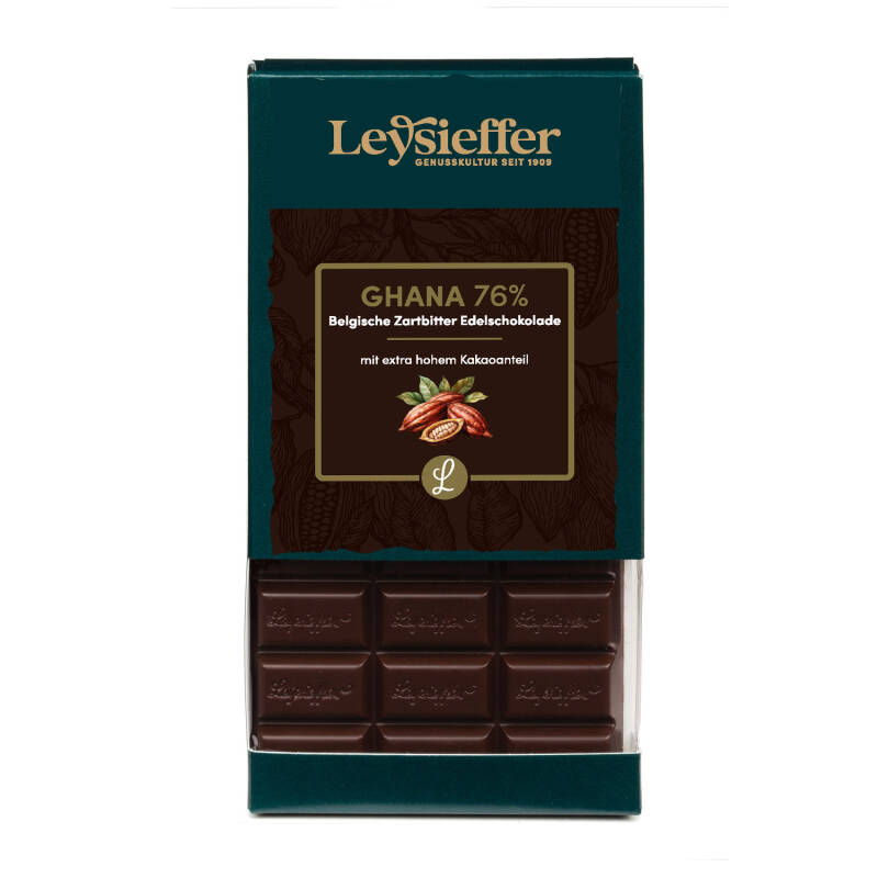 LEY TAFELSCHOKOLADE GHANA 76% - 4,35€/Stück