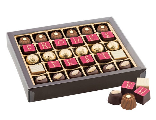 Pralinen-Packung Frohes Fest - 16,58€/Stück