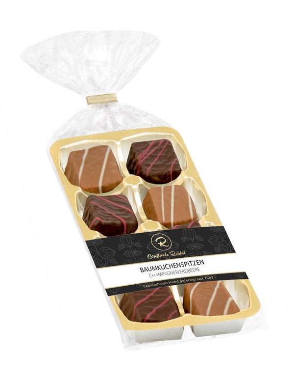 Baumkuchenspitzen Champagner/Erdbeere - 3,62€/Stück