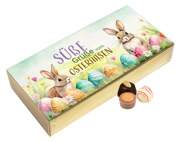THEMENBOX „SÜSSE GRÜSSE VOM OSTERHASEN“ - 3,95€/Stück