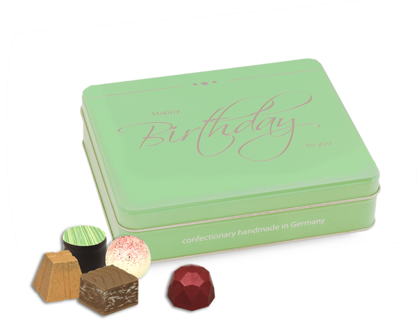 Präsentdose Happy Birthday - 12,24€/Stück