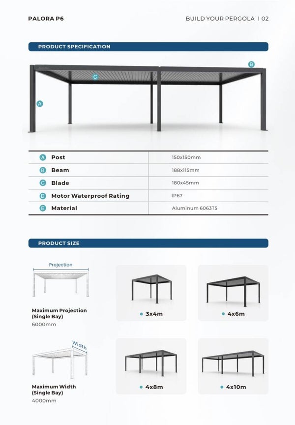 Pergola Palora P6