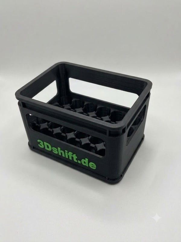 Stapelbare Hubi-Kiste für 24 kleine Flaschen – Personalisierbar | 3DShift